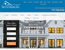 Tablet Screenshot of ebyexteriors.com